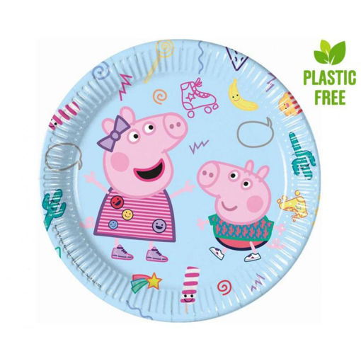 Picture of PEPPA PIG PAPER PLATE 23CM - 8 PACK
